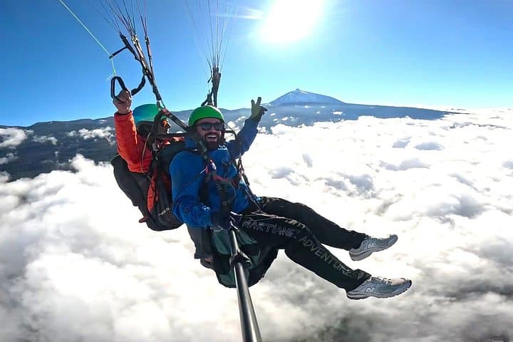 Parapente desde Parque Nacional del Teide 2200m hasta Puerto de la Cruz