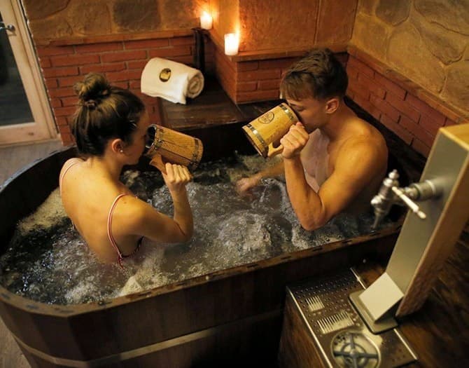 Circuito Privado de Beer Spa Alicante con masaje para 2 personas