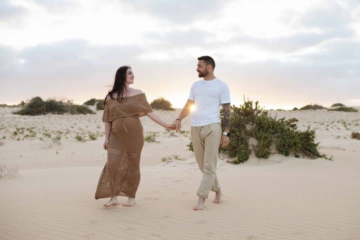 Sesión de fotos profesional privada en las dunas de Corralejo