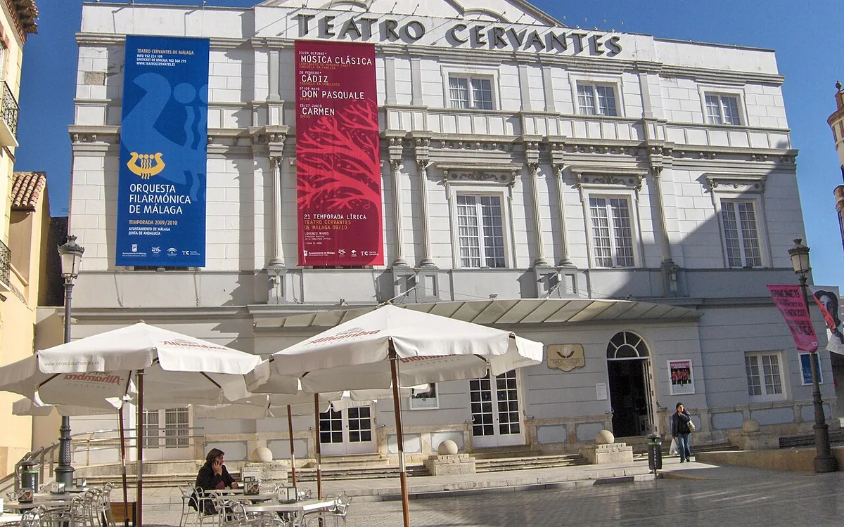 Vista de Teatro Cervantes Málaga2, imagen complementaria relacionada con Eventos en Málaga: cómo llegar sin coche