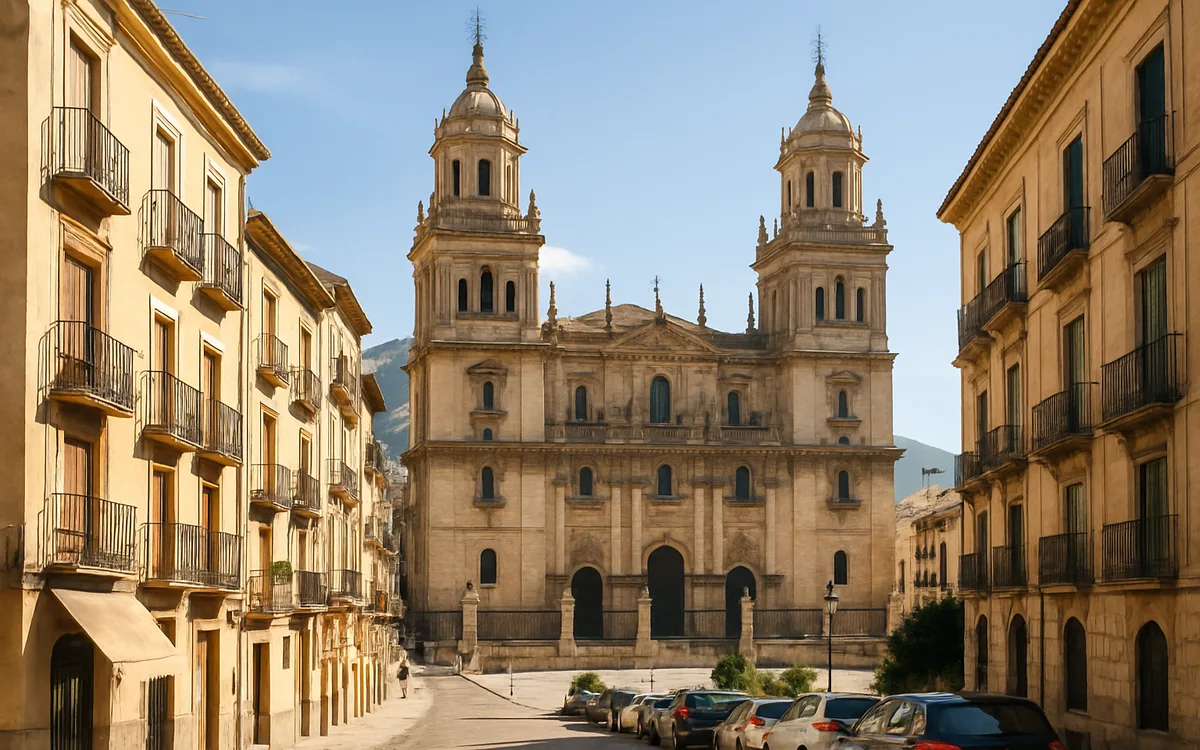 Catedral de Jaén vista desde la Plaza de Santa María